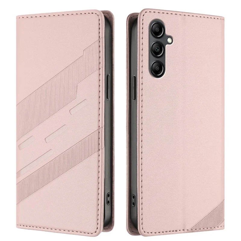 For Samsung Galaxy A15 4G / Galaxy A15 5G Phone Cases Punk Style Imprinted Wallet Stand Leather Cover - Red-Cellmalls