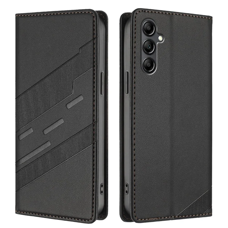 For Samsung Galaxy A15 4G / Galaxy A15 5G Phone Cases Punk Style Imprinted Wallet Stand Leather Cover - Red-Cellmalls