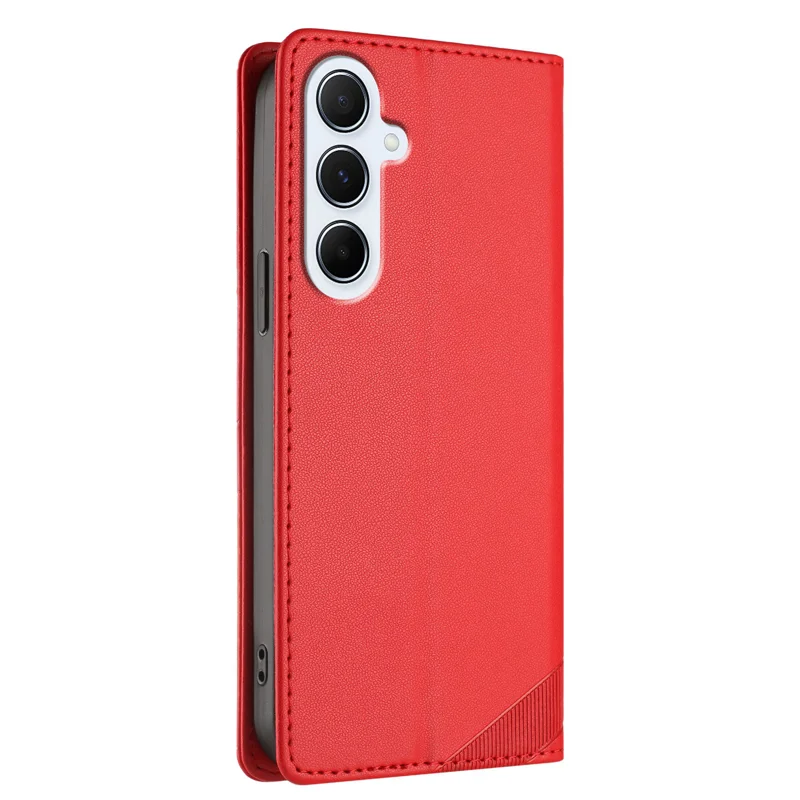 For Samsung Galaxy A17 5G / A26 5G Phone Cases Punk Style Imprinted Wallet Stand Leather Cover - Red-Cellmalls