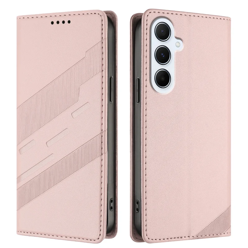 For Samsung Galaxy A17 5G / A26 5G Phone Cases Punk Style Imprinted Wallet Stand Leather Cover - Red-Cellmalls