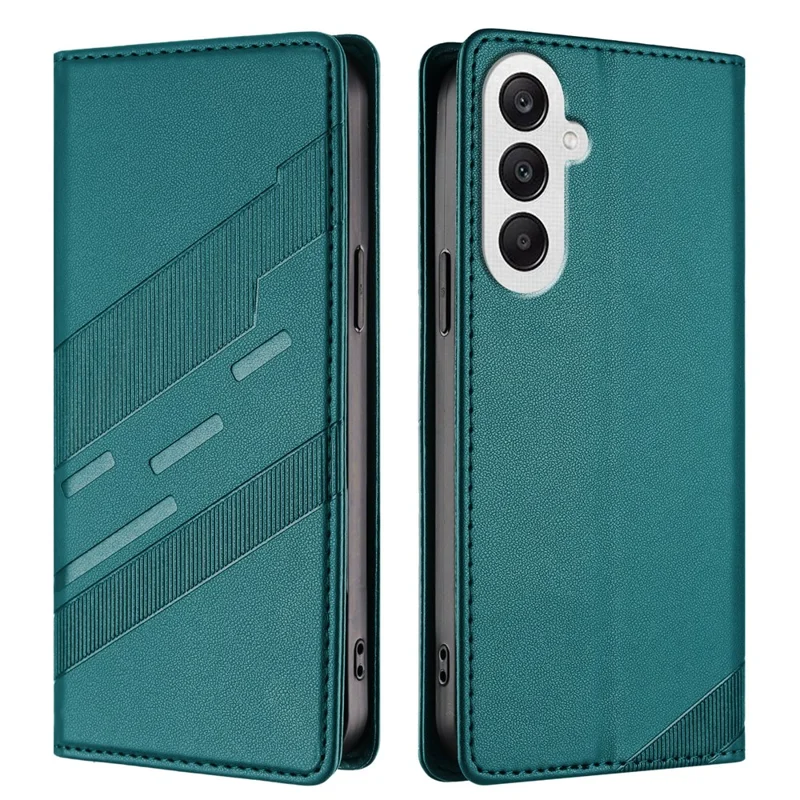 For Samsung Galaxy A25 5G (Global) (161.0 x 76.5 x 8.3mm) Phone Cases Punk Style Imprinted Wallet Stand Leather Cover - Red-Cellmalls