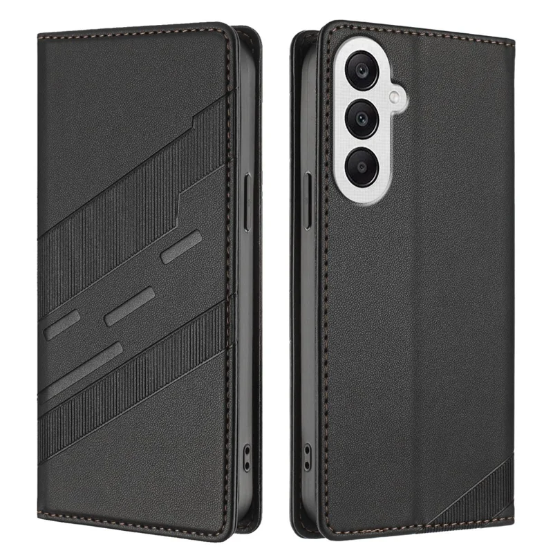 For Samsung Galaxy A25 5G (Global) (161.0 x 76.5 x 8.3mm) Phone Cases Punk Style Imprinted Wallet Stand Leather Cover - Red-Cellmalls