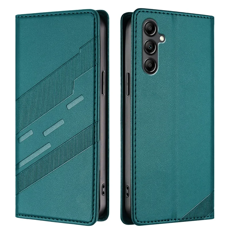 For Samsung Galaxy A15 4G / Galaxy A15 5G Phone Cases Punk Style Imprinted Wallet Stand Leather Cover - Red-Cellmalls