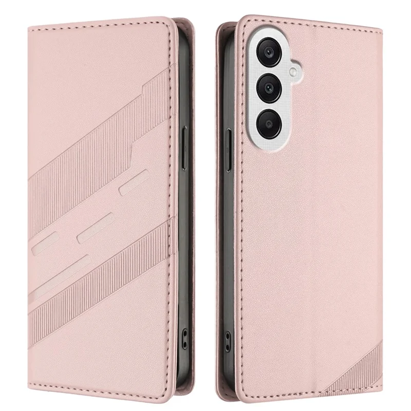 For Samsung Galaxy A25 5G (Global) (161.0 x 76.5 x 8.3mm) Phone Cases Punk Style Imprinted Wallet Stand Leather Cover - Red-Cellmalls