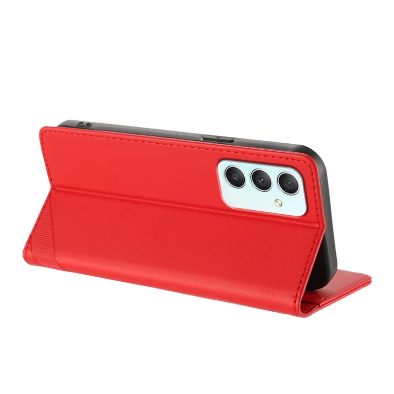 For Samsung Galaxy A35 5G Phone Cases Punk Style Imprinted Wallet Stand Leather Cover - Red-Cellmalls