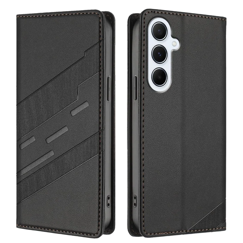 For Samsung Galaxy A26 5G Phone Cases Punk Style Imprinted Wallet Stand Leather Cover - Red-Cellmalls