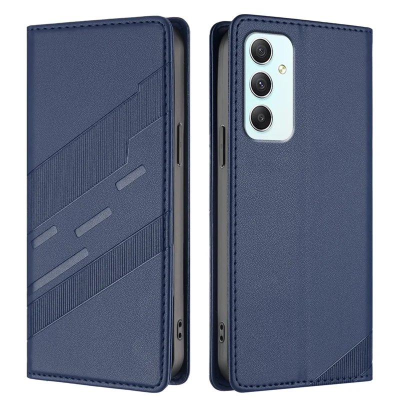 For Samsung Galaxy A35 5G Phone Cases Punk Style Imprinted Wallet Stand Leather Cover - Red-Cellmalls