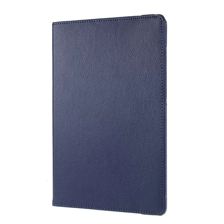 For Samsung Galaxy Tab S10 FE / S10 / S9 FE / S9 / S8 / S7 Tablet Case Rotary Stand PU Leather Cover with Elastic Band - Dark Blue-Cellmalls