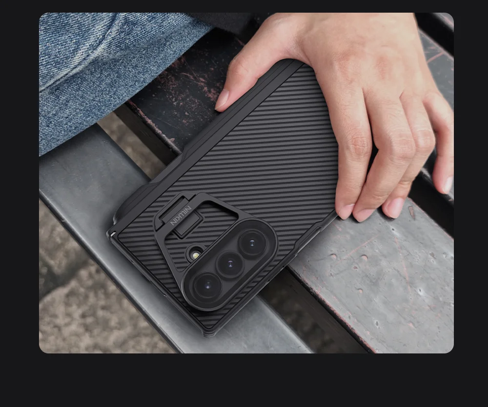 NILLKIN CamShield Prop Magnetic Series For Samsung Galaxy Z Fold7 5G Case PC Phone Cover with Clear Camera Lid  /  Stylus Pen-Cellmalls