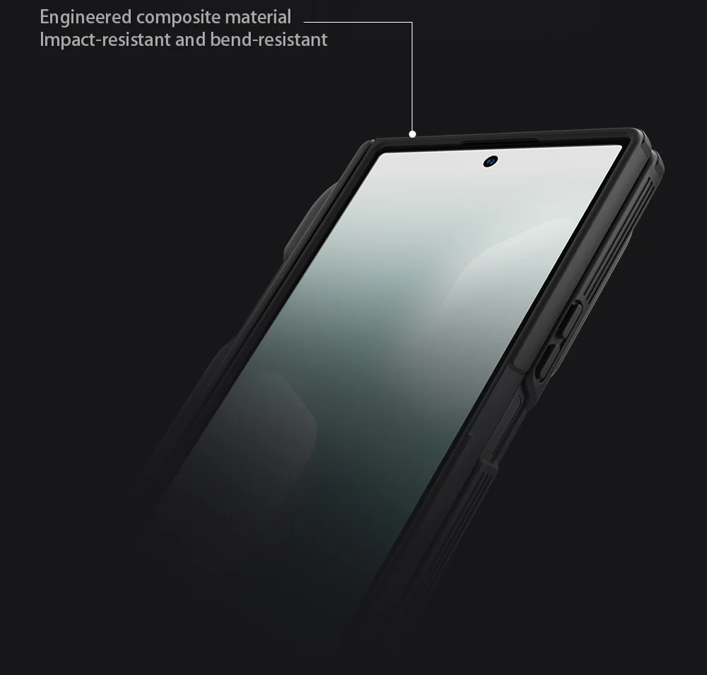 NILLKIN CamShield Prop Magnetic Series For Samsung Galaxy Z Fold7 5G Case PC Phone Cover with Clear Camera Lid  /  Stylus Pen-Cellmalls
