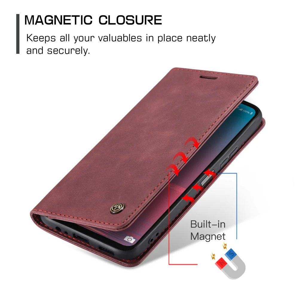 For Samsung Galaxy A07 4G / A06 4G / A06 5G Wallet Case CASEME 013 Series PU Leather Phone Cover Stand - Brown-Cellmalls