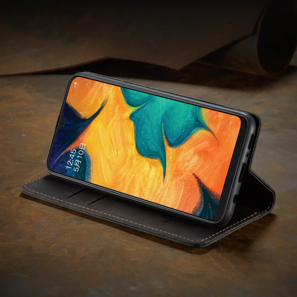 For Samsung Galaxy M30 / Galaxy A40s Case CASEME 013 Series Card Holder Stand Leather Phone Cover - Brown-Cellmalls