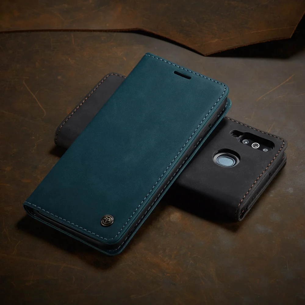 For Samsung Galaxy M30 / Galaxy A40s Case CASEME 013 Series Card Holder Stand Leather Phone Cover - Brown-Cellmalls