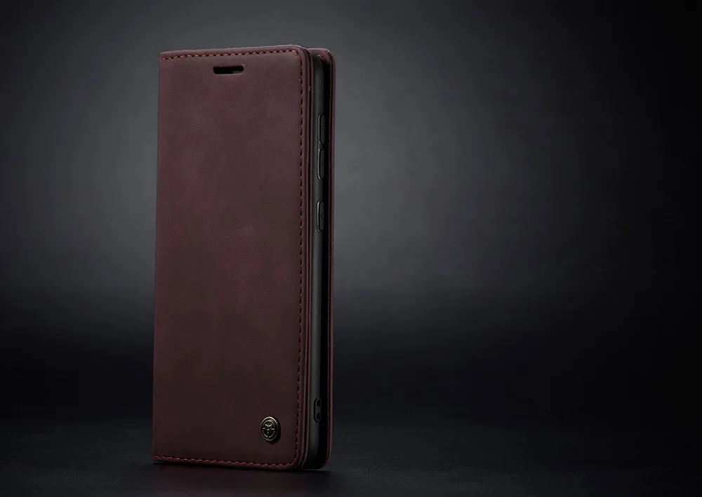 CASEME 013 Series Flip Wallet Leather Mobile Case for Samsung Galaxy A91/S10 Lite - Black-Cellmalls