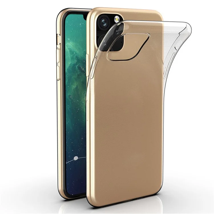 For iPhone 11 Pro 5.8 inch Phone Case High Transparency Shockproof Flexible Anti-Scratch Ultra Slim TPU Cover-Cellmalls