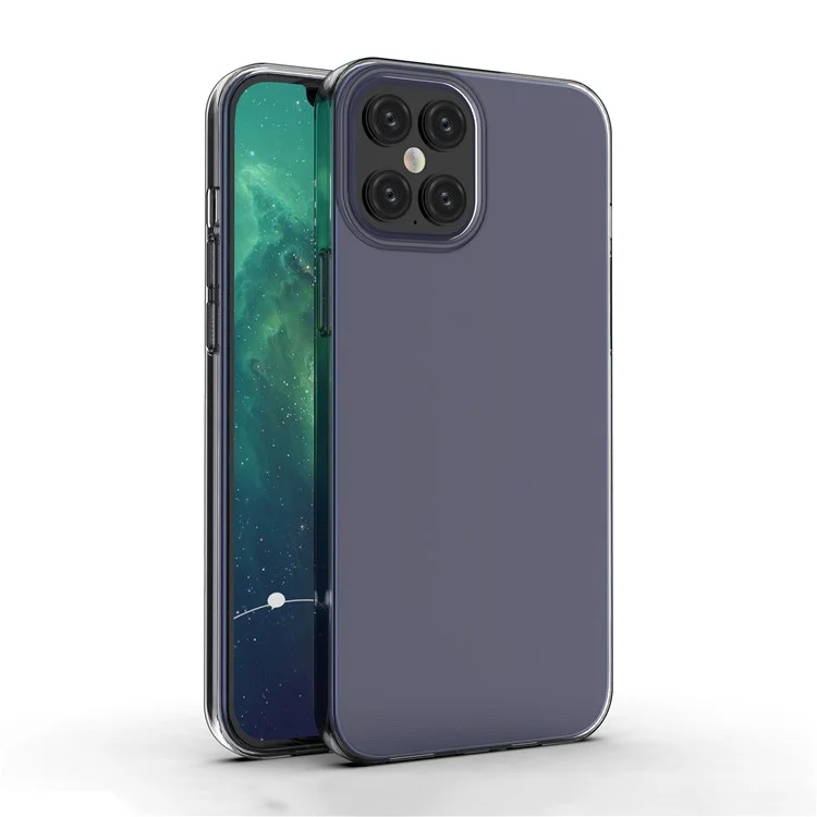 Ultra Thin Clear TPU Phone Cover for Apple iPhone 12 Pro Max 6.7 inch-Cellmalls