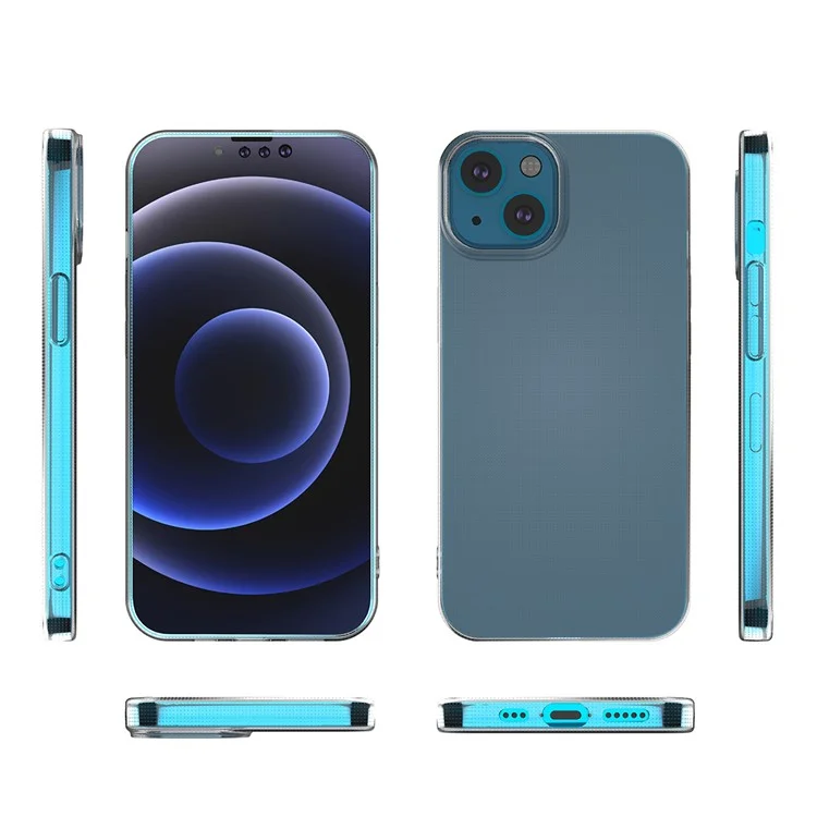 Ultra Thin Crystal Clear TPU Phone Protective Case for iPhone 13 6.1 inch-Cellmalls
