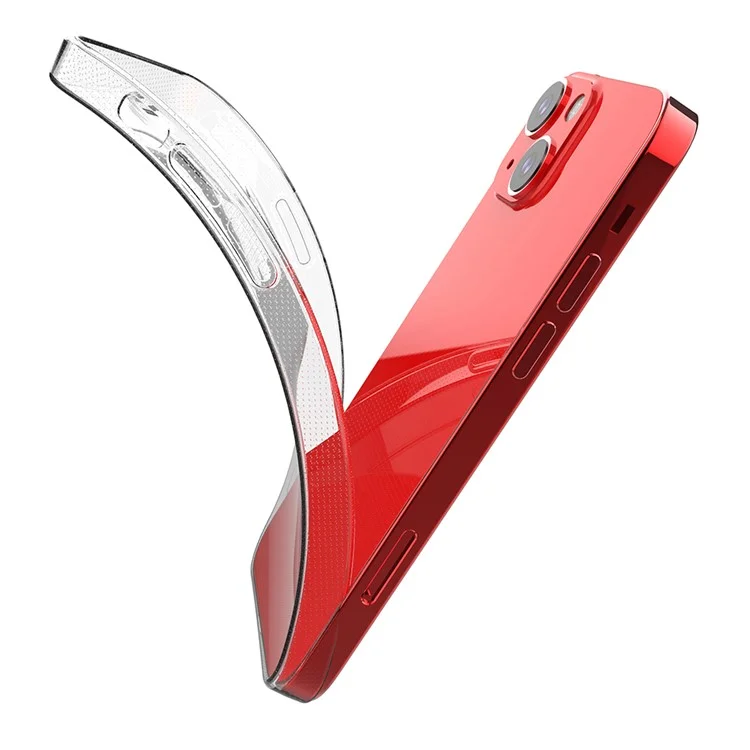 Ultra-Thin TPU Transparent Phone Back Case for iPhone 13 mini 5.4 inch-Cellmalls