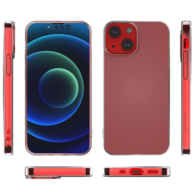 Ultra-Thin TPU Transparent Phone Back Case for iPhone 13 mini 5.4 inch-Cellmalls