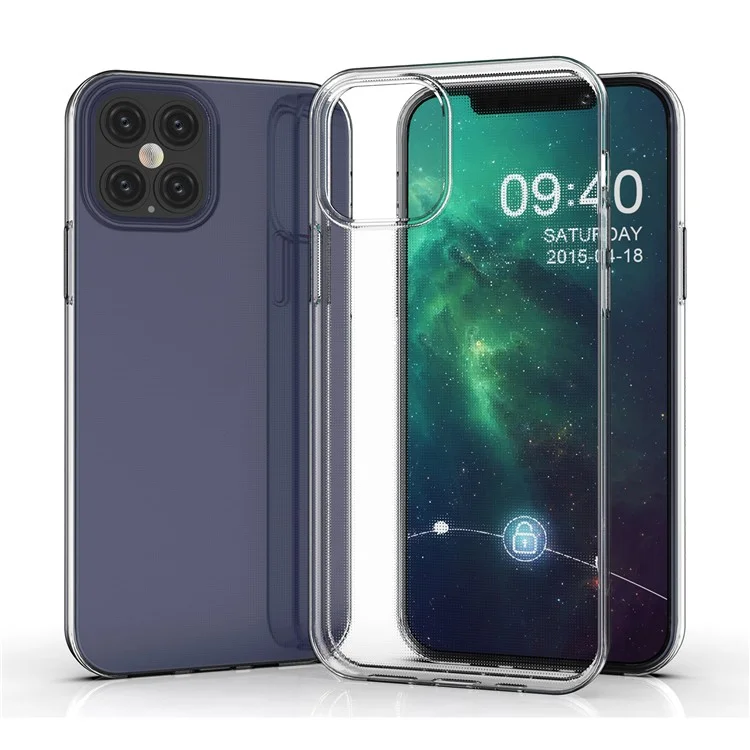 HD Clear Soft Phone Case for iPhone 12 Pro 6.1 inch-Cellmalls