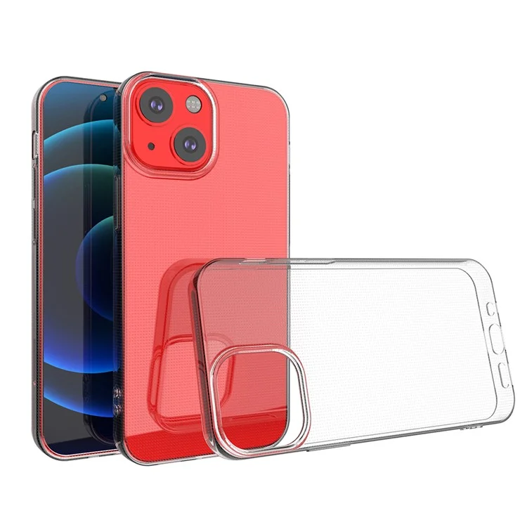 Ultra-Thin TPU Transparent Phone Back Case for iPhone 13 mini 5.4 inch-Cellmalls