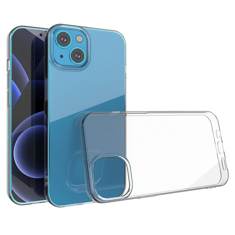 Ultra Thin Crystal Clear TPU Phone Protective Case for iPhone 13 6.1 inch-Cellmalls