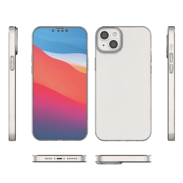 Soft TPU Case for iPhone 14 Plus 6.7 Inch, Ultra Slim Anti-Yellowing Clear Phone Cover-Cellmalls
