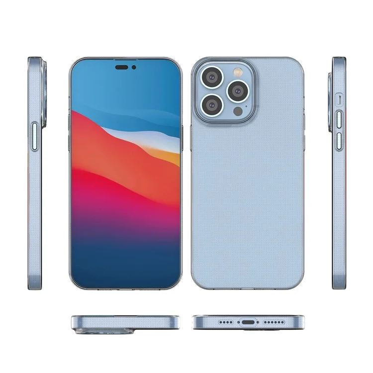 For iPhone 14 Pro Max 6.7 inch Transparent Ultra Slim TPU Case Drop-Proof Phone Cover Protector-Cellmalls