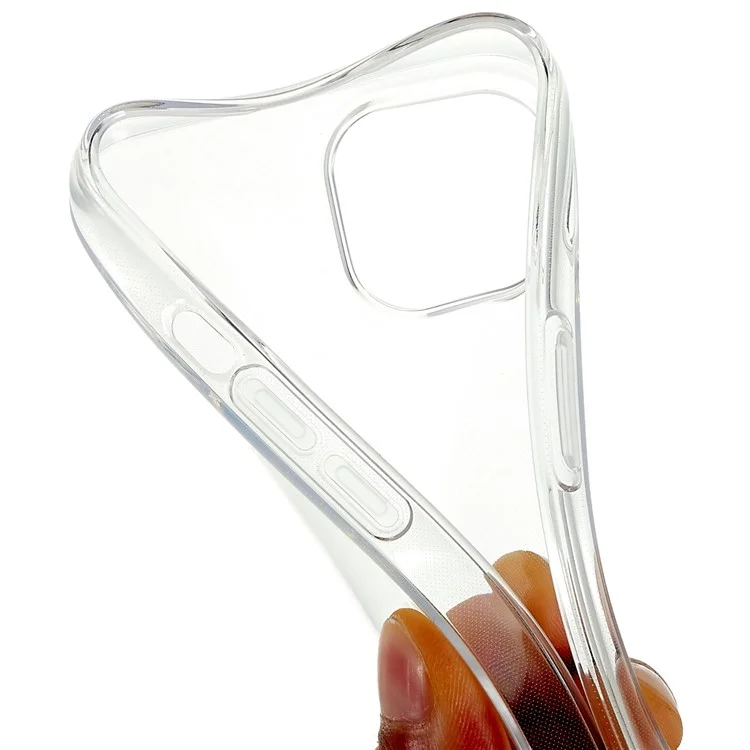 For iPhone 15 Flexible TPU Clear Phone Cover Super Slim Shockproof Cell Phone Case Shell-Cellmalls