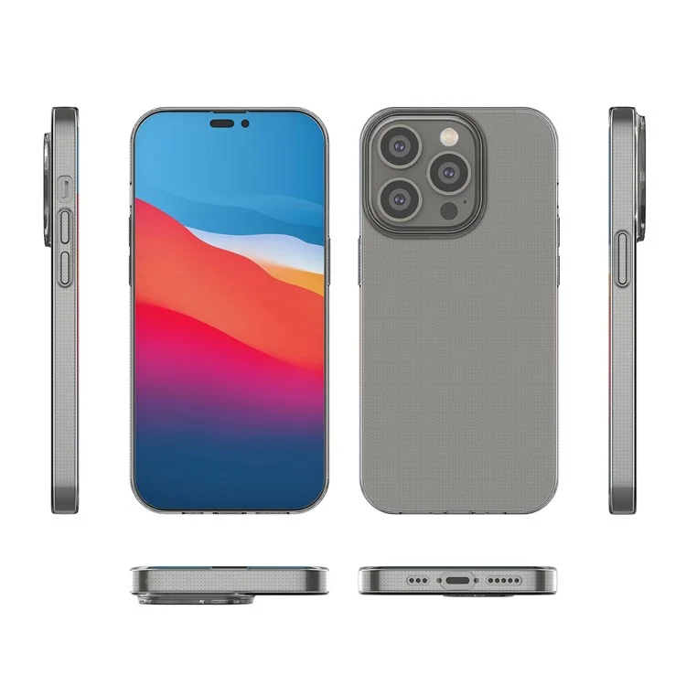 Soft TPU Case for iPhone 14 Pro 6.1 Inch, Yellowing-Resistant Slim Transparent Phone Cover-Cellmalls