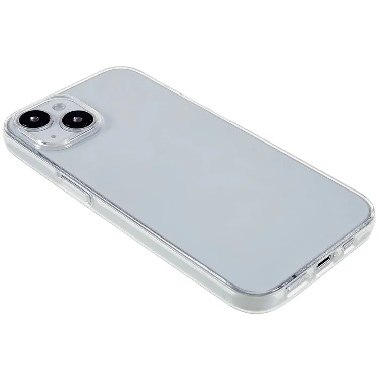 For iPhone 15 Plus Slim-Fit TPU Cell Phone Cover Dustproof Clear Phone Case Anti-Scratch Protector-Cellmalls