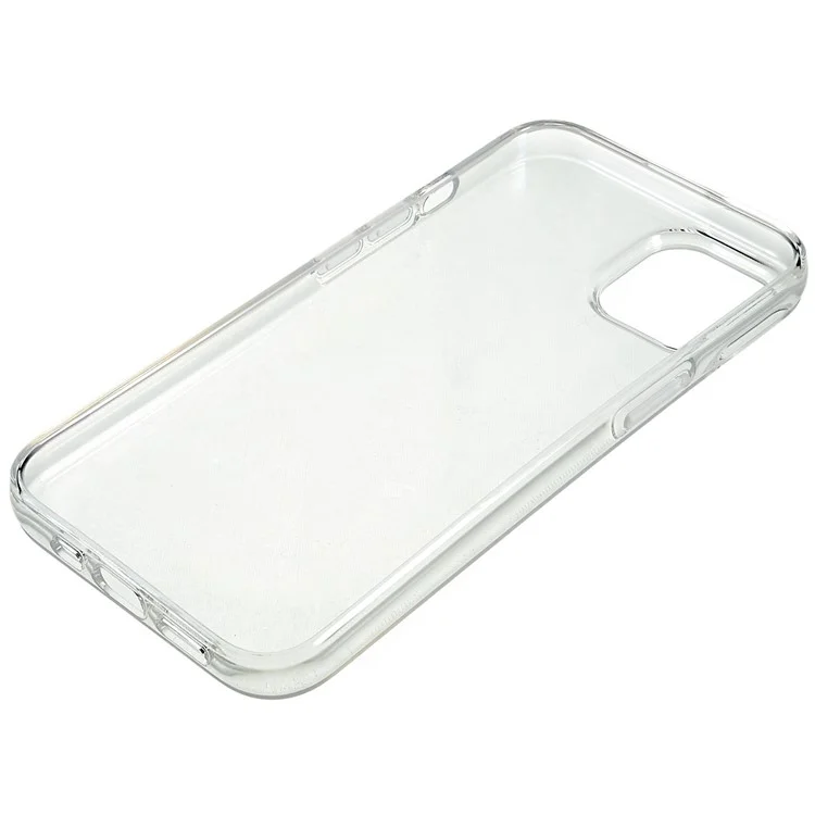 For iPhone 15 Plus Slim-Fit TPU Cell Phone Cover Dustproof Clear Phone Case Anti-Scratch Protector-Cellmalls