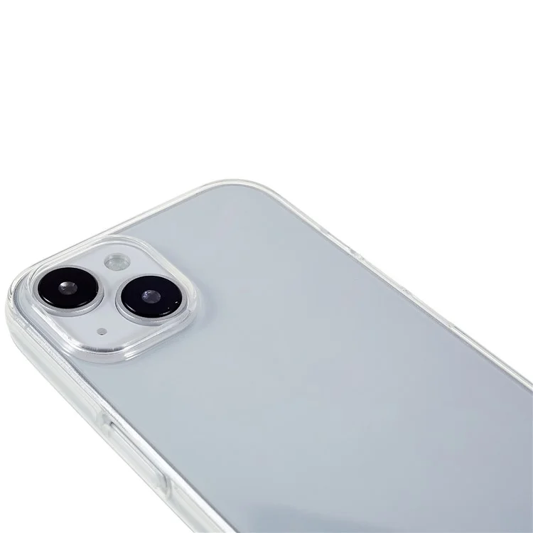 For iPhone 15 Plus Slim-Fit TPU Cell Phone Cover Dustproof Clear Phone Case Anti-Scratch Protector-Cellmalls