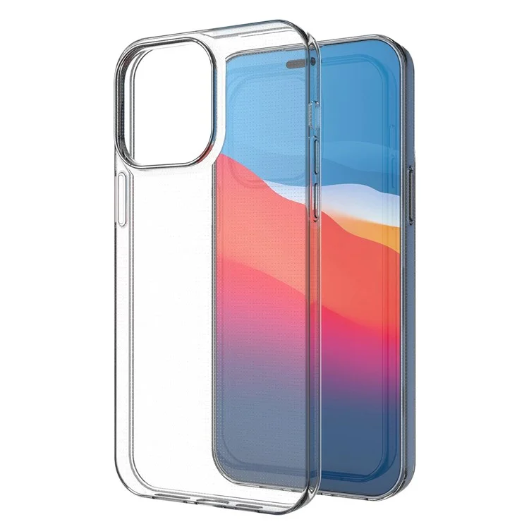 For iPhone 14 Pro Max 6.7 inch Transparent Ultra Slim TPU Case Drop-Proof Phone Cover Protector-Cellmalls