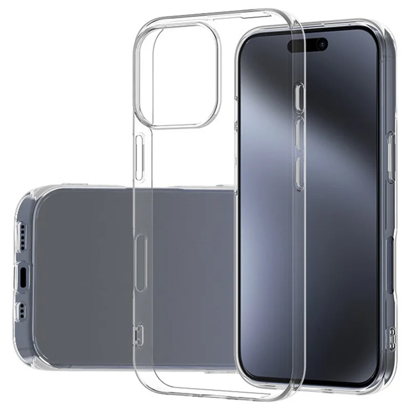 For iPhone 16 Pro Case Ultra Thin Soft TPU Phone Cover HD Transparent-Cellmalls