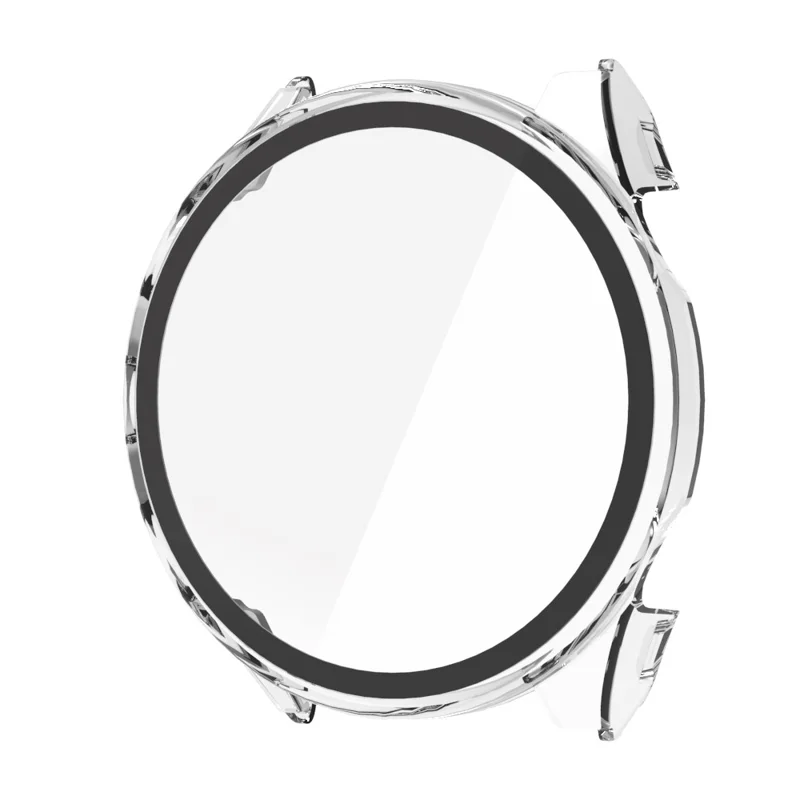 For Garmin Forerunner 970 Protective Case Hard PC Watch Frame with Tempered Glass Film - Transparent-Cellmalls