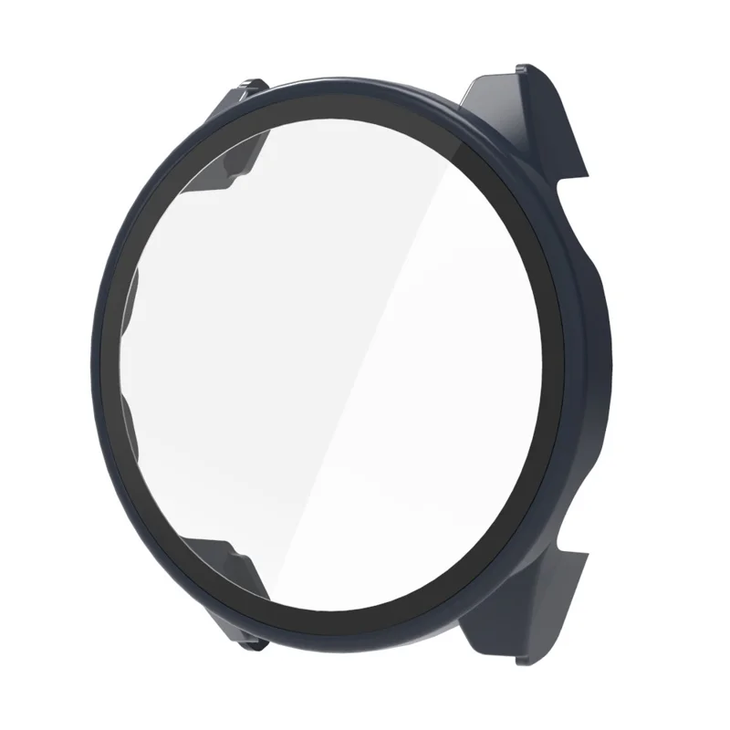 For Garmin Forerunner 570 42mm Protective Case Hard PC Watch Frame with Tempered Glass Film - Transparent-Cellmalls