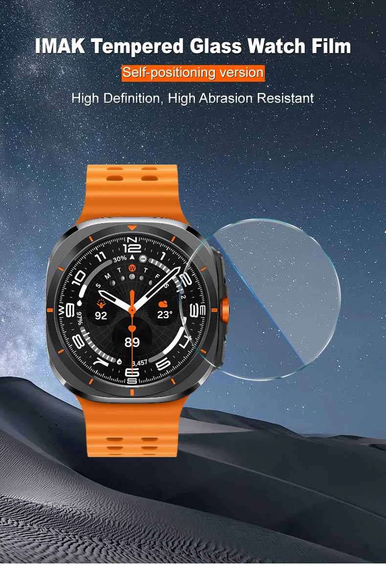 IMAK For Samsung Galaxy Watch Ultra 47mm Tempered Glass Screen Protector with Installation Tool-Cellmalls