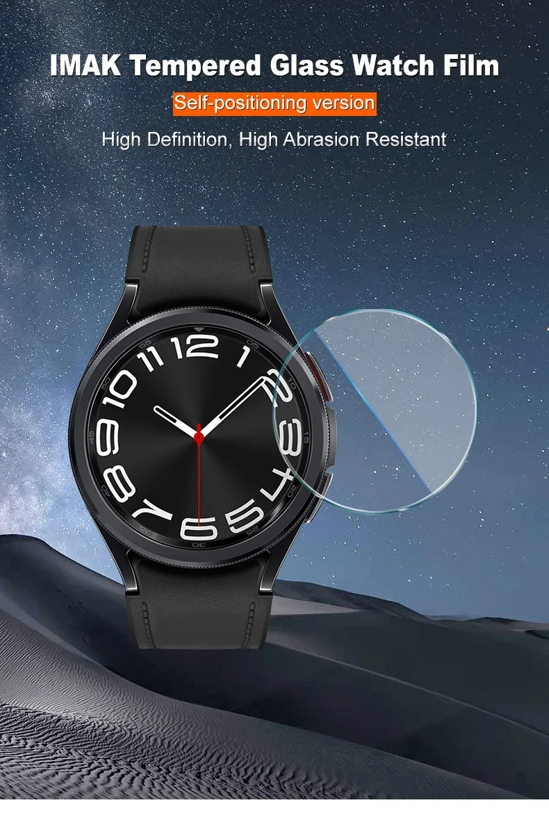 IMAK For Samsung Galaxy Watch6 Classic 43mm Screen Protector Auto Alignment Tempered Glass Watch Screen Film-Cellmalls