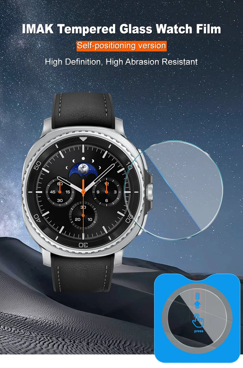 IMAK For Samsung Galaxy Watch8 Classic 46mm Tempered Glass Screen Protector with Installation Tool-Cellmalls