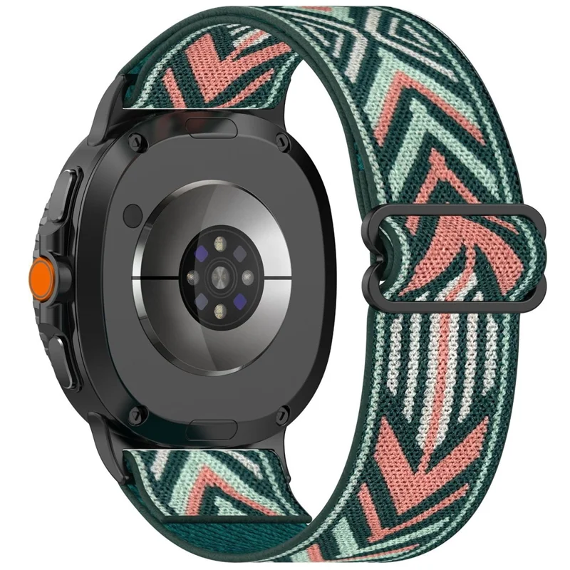 Nylon Watch Band for Samsung Galaxy Watch8 44mm / 40mm / Watch8 Classic 46mm Elastic Wrist Strap - Leopard Print-Cellmalls