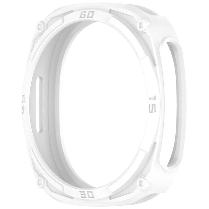 For Samsung Galaxy Watch8 40mm Soft TPU Watch Case Hollow Shockproof Bumper Frame - White-Cellmalls
