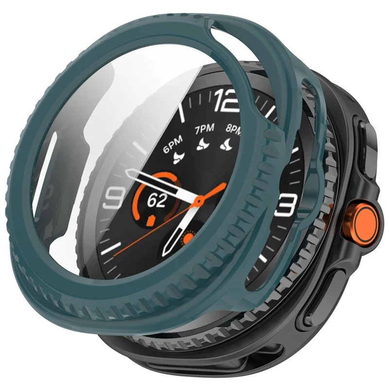 For Samsung Galaxy Watch8 Classic 46mm Hard PC Watch Protective Case with Tempered Glass Film - Pink-Cellmalls