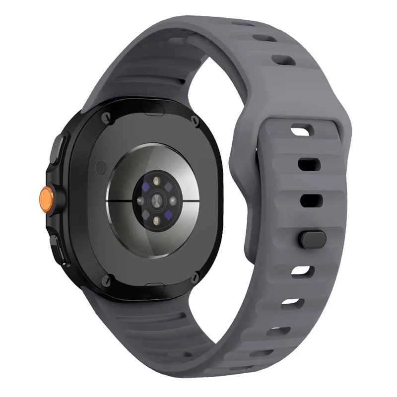 Silicone Watch Band For Samsung Galaxy Watch8 44mm  /  40mm  /  Watch8 Classic 46mm Wave Reverse Buckle Wrist Strap - White-Cellmalls