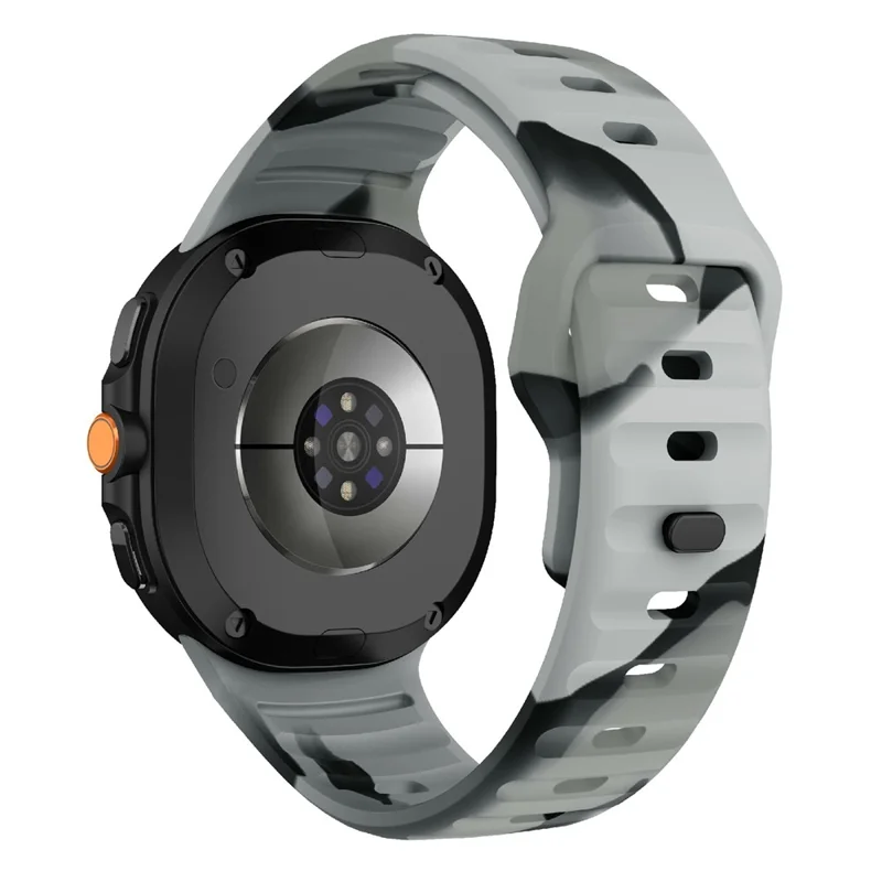 Silicone Watch Band For Samsung Galaxy Watch8 44mm  /  40mm  /  Watch8 Classic 46mm Wave Reverse Buckle Wrist Strap - White-Cellmalls