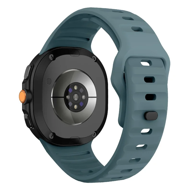 Silicone Watch Band For Samsung Galaxy Watch8 44mm  /  40mm  /  Watch8 Classic 46mm Wave Reverse Buckle Wrist Strap - White-Cellmalls