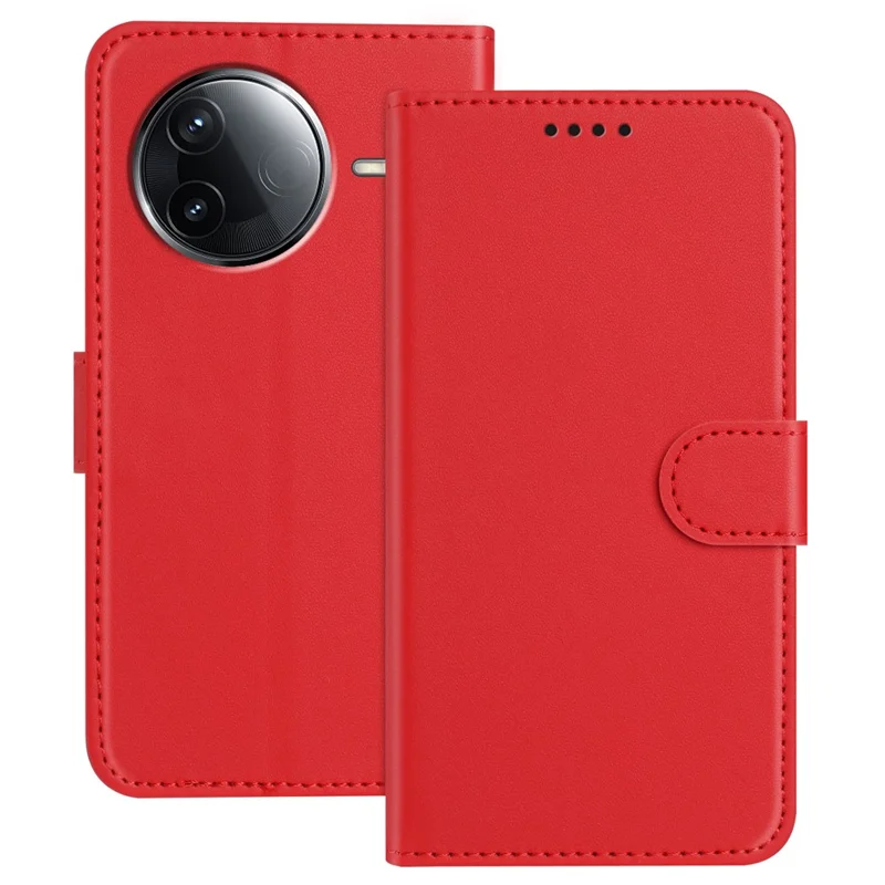For Xiaomi Poco F7 Ultra 5G / Poco F7 Pro 5G / Redmi K80 Pro 5G / K80 5G Leather Case Wallet Stand Solid Color Anti Drop Phone Cover - Black-Cellmalls