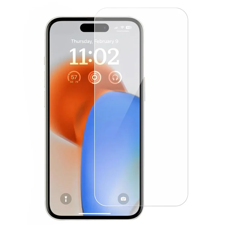 AMORUS For iPhone 15 Pro 2.5D Arc Edge High Aluminum-silicon Glass Film Ultra Clear Phone Screen Protector-Cellmalls