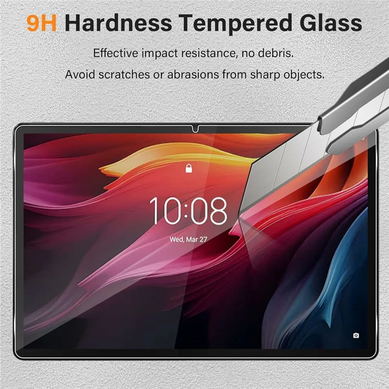 For Lenovo Tab K11 Plus Tempered Glass Screen Protector 2.5D Straight Edge Screen Film-Cellmalls