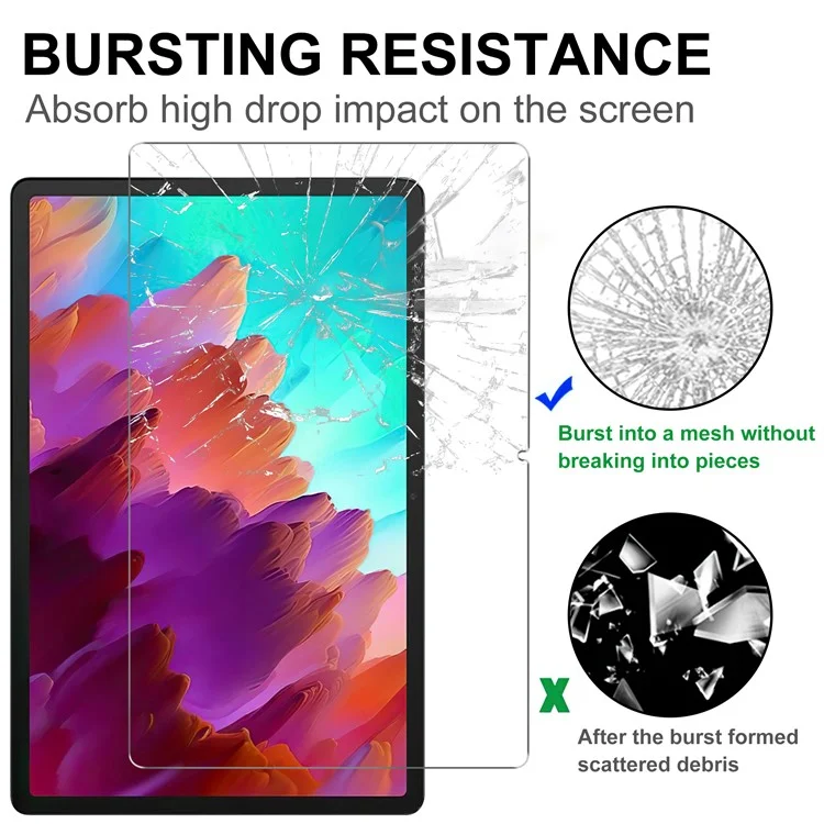 For Lenovo Xiaoxin Pad Pro 12.7 (2025) / Tab P12 2.5D Straight Edge Tablet Screen Protector Ultra Clear Tempered Glass Film-Cellmalls